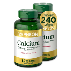 OEM Calcium 1200mg with Vitamin D3 1000IU - 240 Rapid Release Softgels Twin Pack,MY SHOP,OEM Supplyment