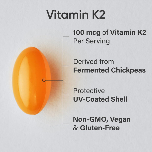 OEM Vitamin K2 MK-7 100mcg Plant-Based with Coconut MCT Oil - 120 Veggie Softgels,MY SHOP,OEM Vitamin K2 MK-7 100mcg Plant-Based with Coconut MCT Oil - 120 Veggie Softgels