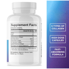 OEM Multi Collagen Plus Capsules - Types I II III V X with BioPerine, 90 Capsules,MY SHOP,OEM Supplyment