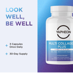 OEM Multi Collagen Plus Capsules - Types I II III V X with BioPerine, 90 Capsules,MY SHOP,OEM Supplyment