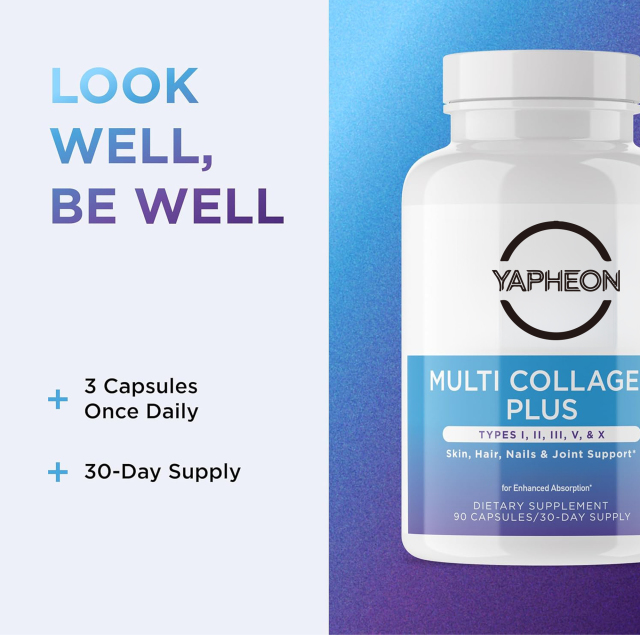 OEM Multi Collagen Plus Capsules - Types I II III V X with BioPerine, 90 Capsules,MY SHOP,OEM Supplyment