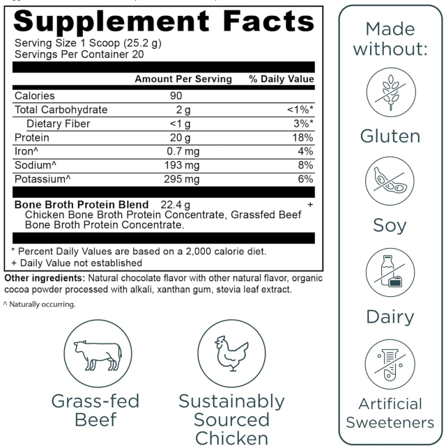 OEM Chocolate Bone Broth Protein Powder 20g Per Serving 20 Servings,MY SHOP,OEM Chocolate Bone Broth Protein Powder 20g Per Serving 20 Servings