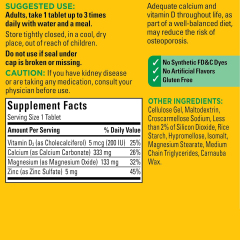 OEM Calcium Magnesium Zinc with Vitamin D3 Tablets 300 Count,MY SHOP,OEM Calcium Magnesium Zinc with Vitamin D3 Tablets 300 Count