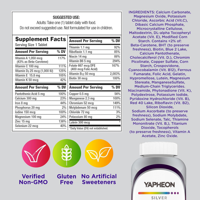 OEM Silver Women 50+ Multivitamin Tablets 200 CountOEM,MY SHOP,OEM Silver Women 50+ Multivitamin Tablets 200 CountOEM