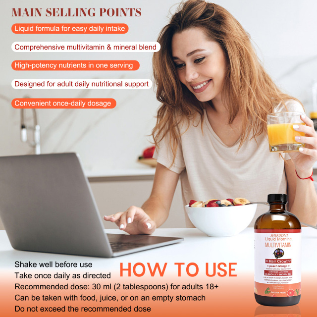 Liquid Multivitamin with Hair Growth Support,MY SHOP,Liquid Multivitamin with Hair Growth Support