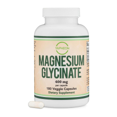 OEM Magnesium Glycinate 400mg 180 Veggie Capsules, Gentle On Stomach, Supports Calm Relaxation & Bone Health,MY SHOP,OEM Supplyment