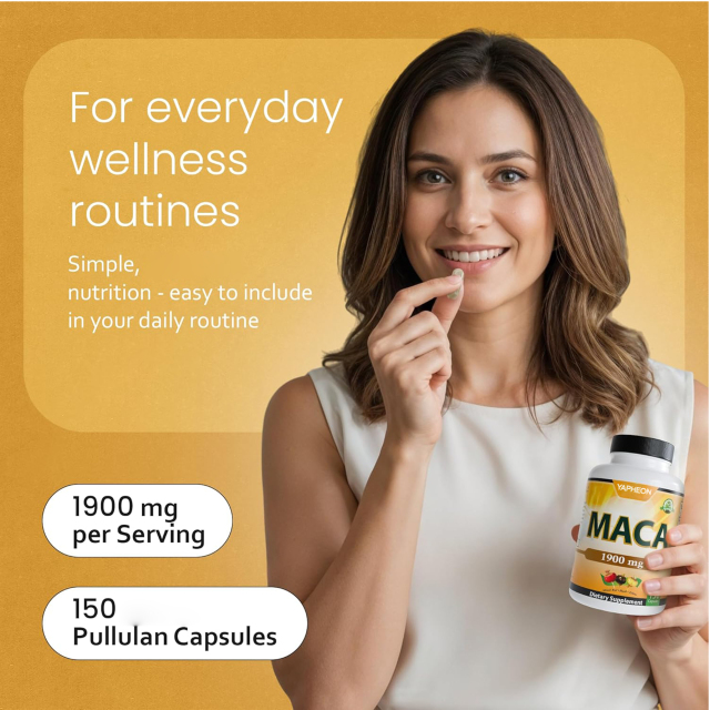 OEM Triple Color Maca Root Capsules 1900mg, Red Black Yellow Maca Blend, 150 Vegan Capsules,MY SHOP,OEM Supplyment