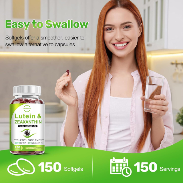 OEM Lutein Zeaxanthin Eye Health Supplement 10-in-1 Complex 50mg Lutein 8mg Zeaxanthin 150 Softgels,MY SHOP,OEM Supplyment