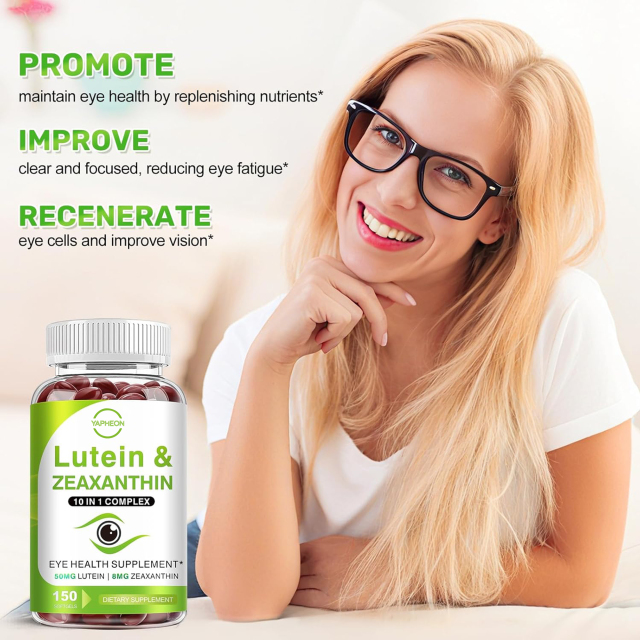 OEM Lutein Zeaxanthin Eye Health Supplement 10-in-1 Complex 50mg Lutein 8mg Zeaxanthin 150 Softgels,MY SHOP,OEM Supplyment