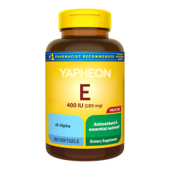 OEM Vitamin E 400 IU Softgels dl-Alpha Tocopheryl Acetate Antioxidant 300 Counts,MY SHOP,OEM Supplyment