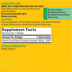 OEM Vitamin E 400 IU Softgels dl-Alpha Tocopheryl Acetate Antioxidant 300 Counts,MY SHOP,OEM Supplyment