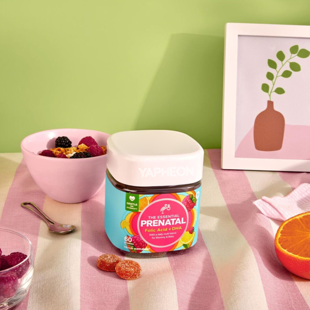 OEM Essential Prenatal Gummies with Folic Acid and DHA Sweet Citrus Raspberry Flavor 60 Count,MY SHOP,