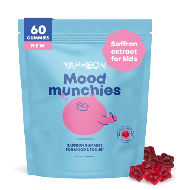 OEM Kids Mood & Focus Gummies with Saffron Passion Flower St Johns Wort and GABA Natural Berry Flavor Sugar Free Calming Support for Emotional Balance and Attention 60 Vegan Gummies,MY SHOP,OEM Supplyment