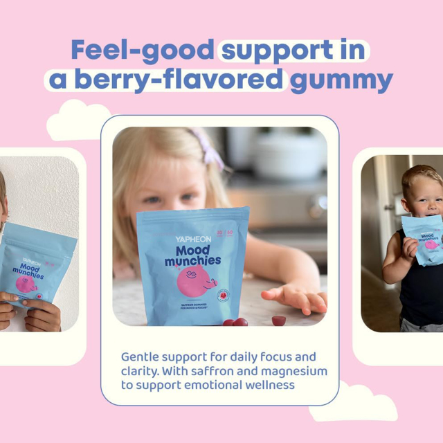 OEM Kids Mood & Focus Gummies with Saffron Passion Flower St Johns Wort and GABA Natural Berry Flavor Sugar Free Calming Support for Emotional Balance and Attention 60 Vegan Gummies,MY SHOP,OEM Supplyment