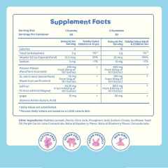 OEM Kids Mood & Focus Gummies with Saffron Passion Flower St Johns Wort and GABA Natural Berry Flavor Sugar Free Calming Support for Emotional Balance and Attention 60 Vegan Gummies,MY SHOP,OEM Supplyment