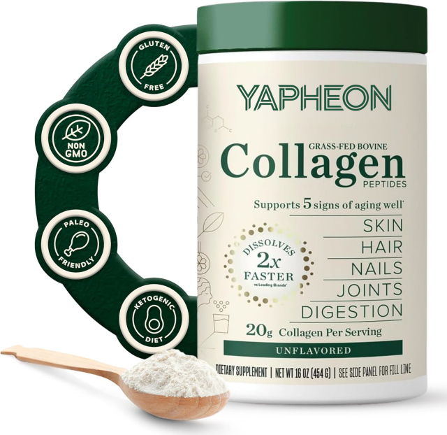 YAPHEON Grass-Fed Bovine Collagen Peptides Powder,MY SHOP,YAPHEON Grass-Fed Bovine Collagen Peptides Powder