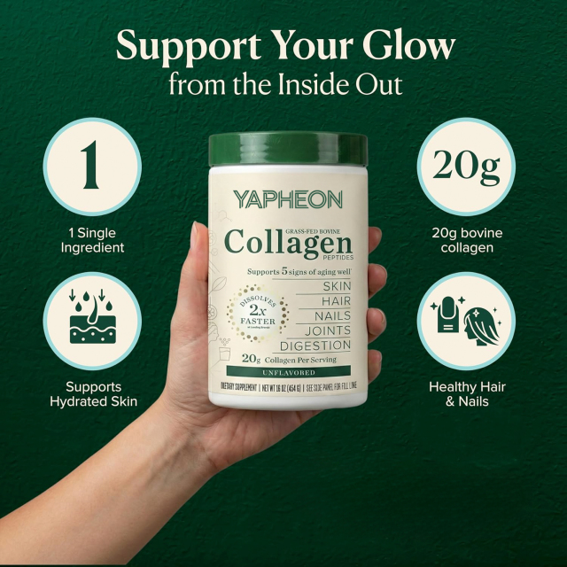 YAPHEON Grass-Fed Bovine Collagen Peptides Powder,MY SHOP,YAPHEON Grass-Fed Bovine Collagen Peptides Powder