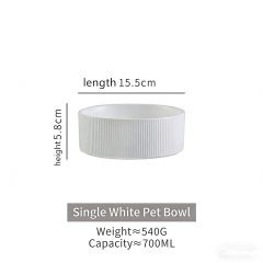 6-inch straight line white