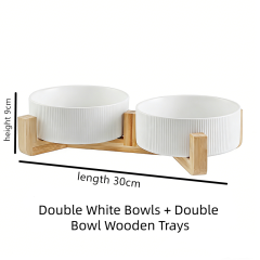 Double 6-inch Vertical Lines White