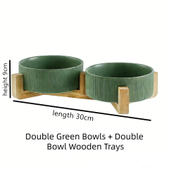 Double 6-inch Vertical Lines Green