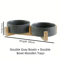 Double 6-inch Vertical Lines Gray