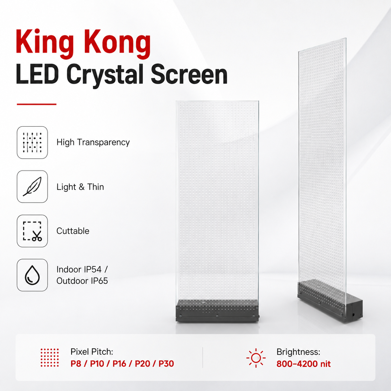 King kong LED crystal screen - Custom LED Screen Manufacturer