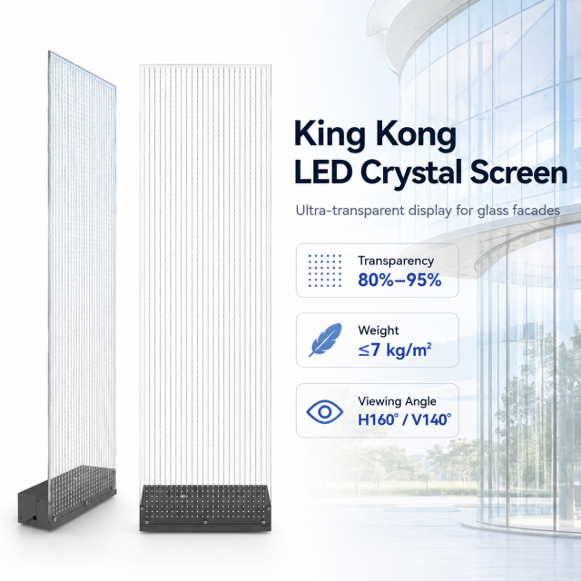 King kong LED crystal screen - Custom LED Screen Manufacturer
