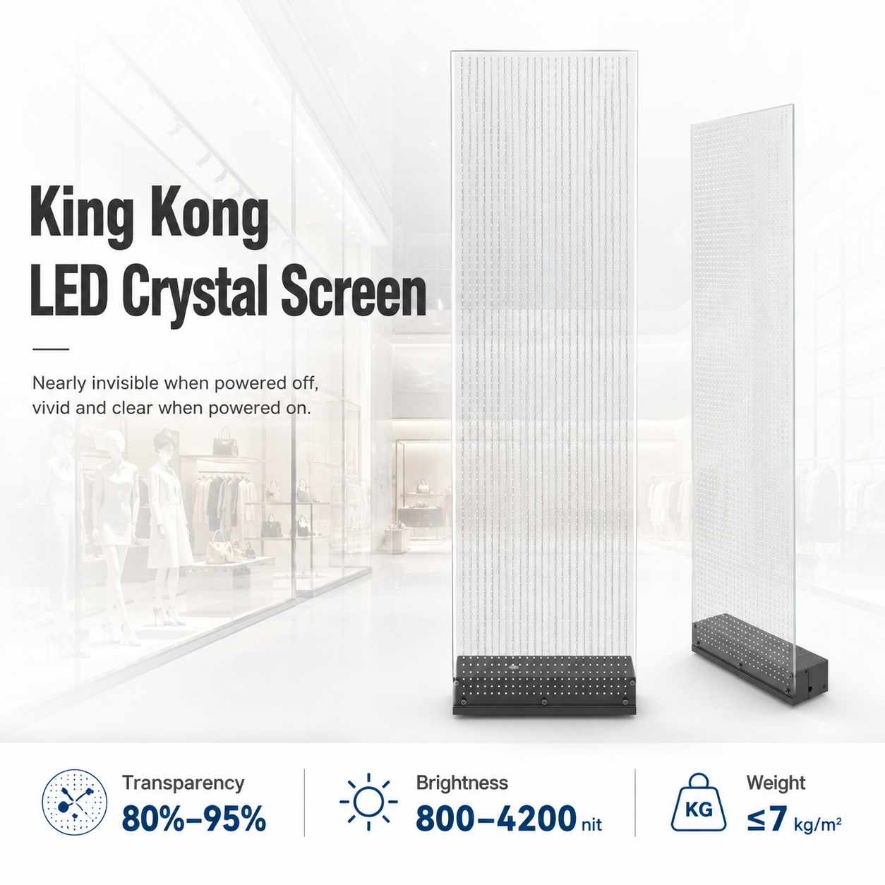 King kong LED crystal screen - Custom LED Screen Manufacturer