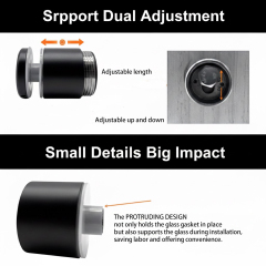 ⌀42.5mm SS304 Adjustable Glass Railing Standoff