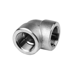 Geschmiedeter Edelstahl-Gewindebogen (90°)