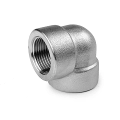 Geschmiedeter Edelstahl-Gewindebogen (90°)