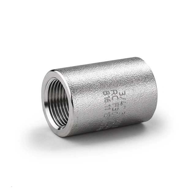 316 Stainless Steel Threaded Coupling – High Pressure Pipe Fitting for Industrial, Oil & Gas, Water & Chemical Pipelines