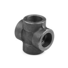 Geschmiedetes CS-Kreuzstück aus Kohlenstoffstahl mit Gewinde