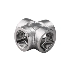 Резьбовой крестообразный фитинг из нержавеющей стали NPT BSP