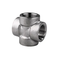 Резьбовой крестообразный фитинг из нержавеющей стали NPT BSP