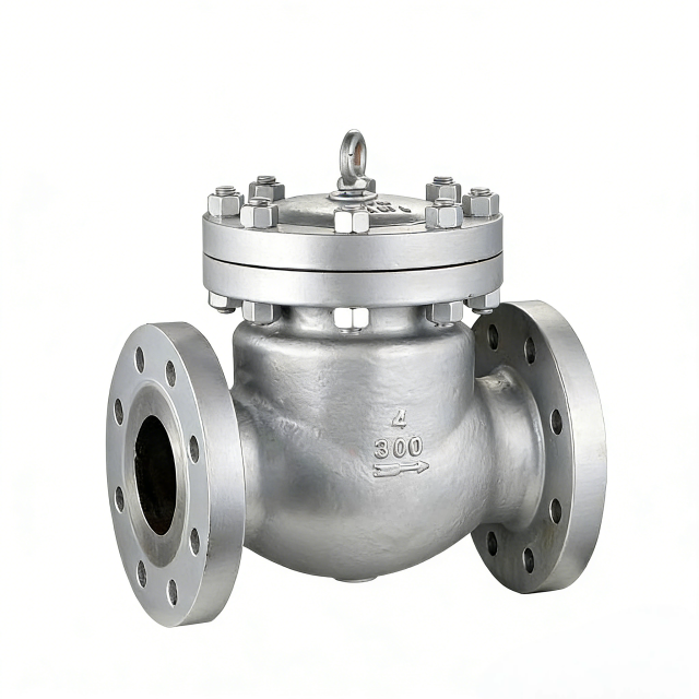 Flansch-Rückschlagventil aus Edelstahl | Industrielles Wasserleitungsventil
