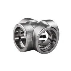 socket weld cross fittings in multiple sizes DN15 DN25 DN50 DN100