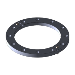 Opposite ring flange for high pressure industrial pipeline connection