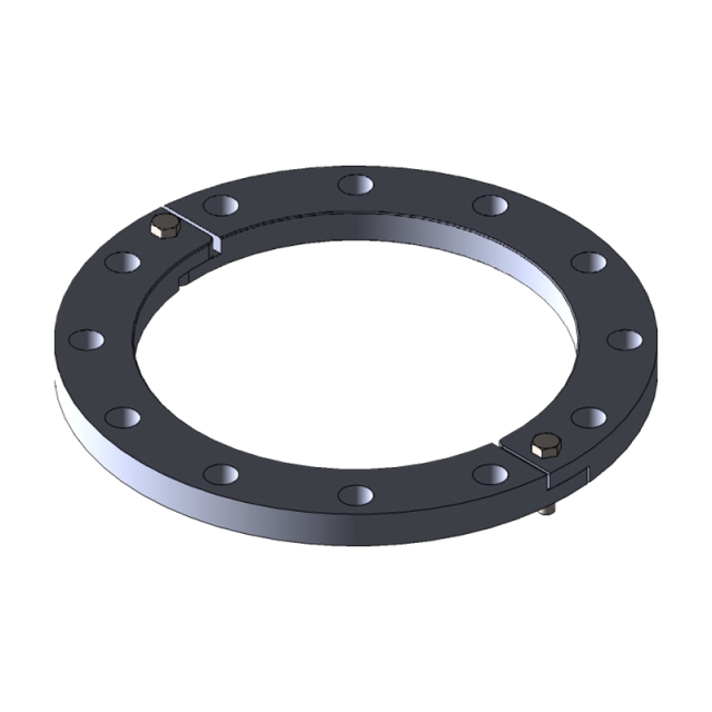 Opposite ring flange for high pressure industrial pipeline connection