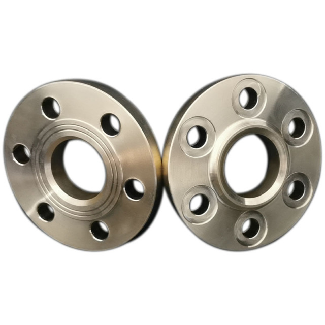 Custom machined silicon brass welding neck flange