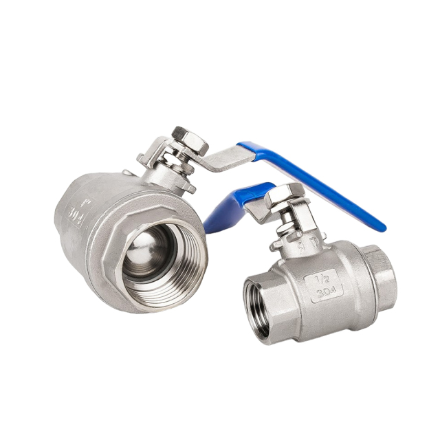 304/316 Stainless Steel 2-PC Female Thread Ball Valve