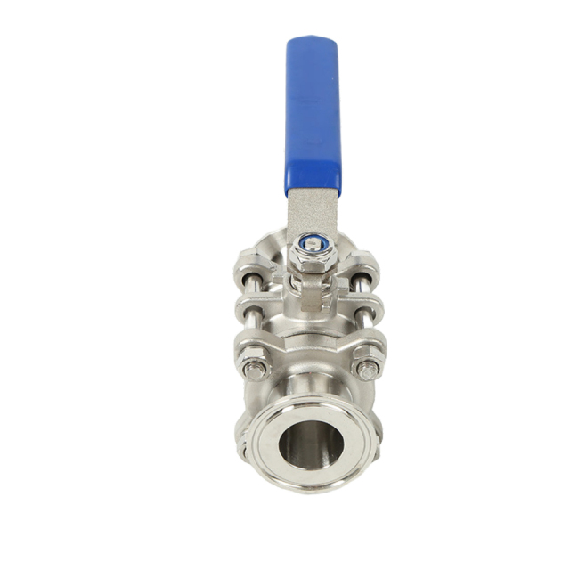 304/316 Stainless Steel 3-PC Sanitary Clamp Ball Valve