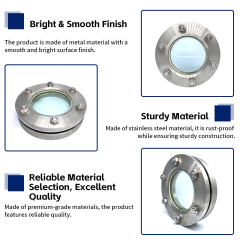 Stainless Steel Flange Sight Glass | Industrial Flow Indicator Manufacturer