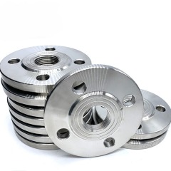 304 Stainless Steel Female BSP/NPT Threaded Flange - ANSI Raised Face (RF) Screwed Pipe Flange - Custom Sizes Available