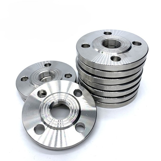 304 Stainless Steel Female BSP/NPT Threaded Flange - ANSI Raised Face (RF) Screwed Pipe Flange - Custom Sizes Available