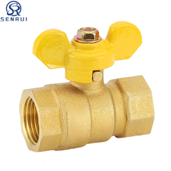 Brass Butterfly Handle Female Thread Ball Valve Manufacturer | Manual Shut Off Valve for Household Water, Gas & Heating Pipelines
