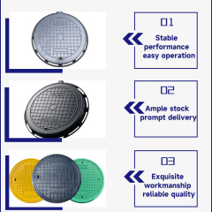 EN124 D400 Ductile Iron Manhole Cover and Frame for Road and Municipal Drainage System