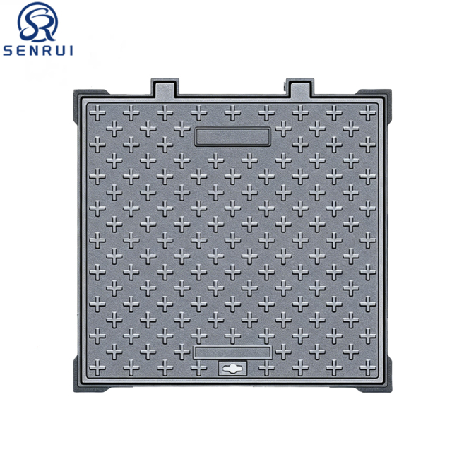 Heavy Duty Composite Manhole Cover SMC Drain Cover with EN124 Load Rating for Road and Utility Projects