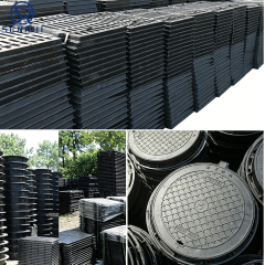 Heavy Duty Composite Manhole Cover SMC Drain Cover with EN124 Load Rating for Road and Utility Projects