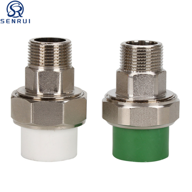 PPR thread union connector structure with detachable design